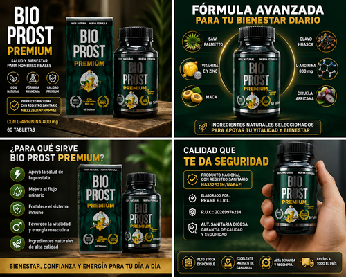 Bio Prost Premium – Fórmula Natural con L-Arginina